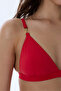 Red Hannah Triangle Fit Bikini Top - 4