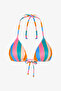 Katelyn Triangle Striped Bikini Top - 6