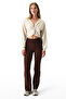 Stone Color Cotton Modal Blend Twisted Sweatshirt - 5