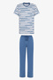 Men's Colorful Harbor Lines Pajama Set