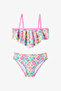 Girl's Cute Bandeau Fruit Patterned Bikini Set