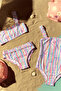 Girl's Ribbon Patterned Swimsuit - 2