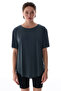 Gray Crew Neck Oversized Modal T-Shirt