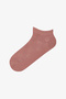 3 Pairs of Cotton Embossed Floral Patterned Booties Socks - 2
