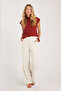 Women's Relax Fit Comfortable Cut Modal Fabric High Waist Wide Leg Stone Pants - 7