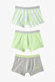 Boys' Dinosaur Striped 3-Piece Boxers