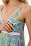 Mint Green Mama Blossom Openwork Patterned Lace Nightgown - 4