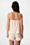 Cherry Fruit Patterned Shorts Pajama Set - 4