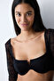 Lace Lace Long Sleeve Black Bustier - 3
