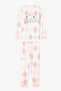 Off-White Girl's Juggling Baklava Patterned Pajama Set