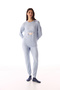 Light Blue Magic Soft Thermal Effect Long Sleeve Pajama Set