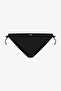 Black Ring Mid Waist Bikini Bottom - 4