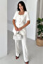 Half Sleeve Linen Double Set