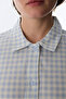 طقم بيجامة منقوشة بأكمام قصيرة من Blue Comfortable Club Gingham - 4