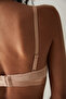 Beige Angelina Strapless Push up Underwire Bra - 4