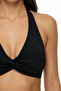 Black New Triangle Twist Bikini Top - 3