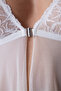 Off-White Front Opening Floral Accessory Babydoll Without Underwire - 5