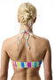 Donna Reverse Striped V Cut Bikini Top - 3