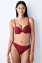 Super Push up Essentials Claret Red Bra