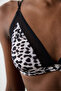 Triangle Leopard Black Bra - 2