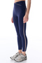 Navy Blue V Contrast Leggings - 2