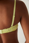 Bandeau Neckline Ruched Yellow Bra - 4