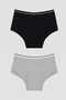 Girl's Basic 2-Piece Hipster Panties