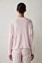 Light Pink Ellie Thermal Effect Pajama Top - 4