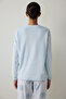 Light Blue Magic Thermal Effect Sweatshirt Pajama Top - 4