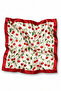 Cherry Garden Pattern Red Satin Bandana Scarf 50×50 cm - 2