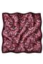 Authentic Shawl Pattern Burgundy-Dry Rose Soft Bandana Scarf 50X50 cm - 4
