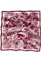 Tropical Bird Pattern Fuchsia-Cream Soft Foulard Scarf 90X90 cm - 4