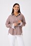 Women's Striped Oversize 100% Cotton Long Sleeve Shirt - 6