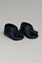 Poy Genuine Leather Baby Moccasins Navy Blue - 2