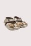 Bowknot Genuine Leather Girls First Step Shoes Gold - 6