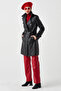 Juliet Genuine Lambskin Belted Women's Trench Coat Black - 4