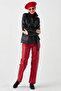 Nena Genuine Lambskin Belted Women's Trench Coat Black