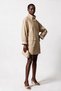 Kapak Pocketed Mock Neck Trench Coat - 6