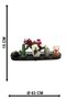 Güzin Metal Presentation Tray, Organizer, Ceremony, Promise Engagement Tray, Multi-Purpose Luxury Tray Black Ellipse - 4