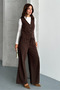 Women's Vest Set Top and Bottom Set - 7