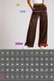 Palazzo Trousers Brown Oversize Cut - 7
