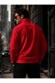 Men's Regular Fit Half Zip Mock Neck Basic Sweatshirt - 3
