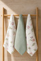 Günseli 3-Piece Kitchen and Hand & Face Towel Set 40X60 cm - 2