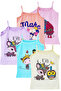 5-Pack Girls' Rope Strap Undershirts Cotton Colorful Happygirls - 3