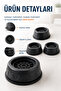 Gray White Goods Booster 8-Piece Washing Machine Dishwasher Refrigerator Anti-Vibration - 4