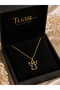 Angel Silhouette Figure Gold Necklace Gift Steel Zircon Angel Necklace - 2