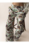 Josie Retro Floral Print Wide Leg Pants for Women Multi Color - 5