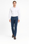 Navy Blue Side Pocket Straight Leg Dobby Slim Fit Cotton Pack Chino Trousers 1003260165 - 3