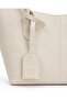 Cream Shk284 Large Volume, Zippered, Oversized, Shopper Shoulder Bag - 6