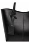 Black Shk284 Large Volume, Zippered, Oversized, Shopper Shoulder Bag - 6